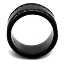 Silver Jewelry Rings Vintage Engagement Rings TK2195 - Stainless Steel Ring with Crystal Alamode Fashion Jewelry Outlet