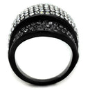 Vintage Engagement Rings TK2200 - Stainless Steel Ring with Crystal
