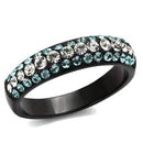 Vintage Engagement Rings TK2205 - Stainless Steel Ring with Crystal
