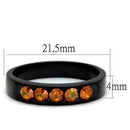 Vintage Engagement Rings TK2206 - Stainless Steel Ring with Crystal