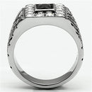 Vintage Engagement Rings TK700 Stainless Steel Ring with Synthetic