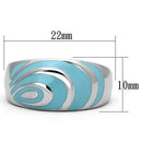 Vintage Engagement Rings TK804 Stainless Steel Ring with Epoxy