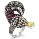 Silver Jewelry Rings Vintage Gold Rings LO1592 Rhodium+Gold+ Ruthenium Brass Ring with CZ Alamode Fashion Jewelry Outlet