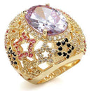 Silver Jewelry Rings Vintage Gold Rings LO1596 Imitation Gold Brass Ring with AAA Grade CZ Alamode Fashion Jewelry Outlet