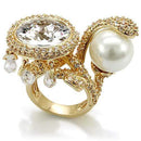 Silver Jewelry Rings Vintage Gold Rings LO1607 Imitation Gold Brass Ring with AAA Grade CZ Alamode Fashion Jewelry Outlet