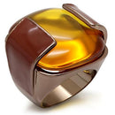 Silver Jewelry Rings Vintage Gold Rings LO1660 Chocolate Gold Brass Ring with AAA Grade CZ Alamode Fashion Jewelry Outlet