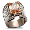 Silver Jewelry Rings Vintage Gold Rings LO1686 Chocolate Gold Brass Ring with AAA Grade CZ Alamode Fashion Jewelry Outlet