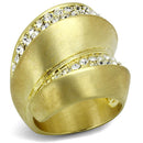 Silver Jewelry Rings Vintage Gold Rings LO3898 Gold & Brush Brass Ring with Top Grade Crystal Alamode Fashion Jewelry Outlet