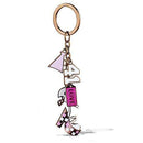 Wedding Ring Sets TK2717 Coffee light Stainless Steel Key Ring with Epoxy
