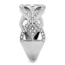 Wedding Ring Sets TK3027 Stainless Steel Ring with Top Grade Crystal