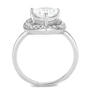 Wedding Rings TK3699 Stainless Steel Ring with AAA Grade CZ