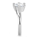 Wedding Rings TK3700 Stainless Steel Ring with AAA Grade CZ