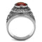 Silver Jewelry Rings Wedding Rings TK414703 Stainless Steel Ring with Synthetic in Siam Alamode Fashion Jewelry Outlet