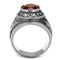 Silver Jewelry Rings Wedding Rings TK414706 - Stainless Steel Ring with Synthetic in Siam Alamode Fashion Jewelry Outlet