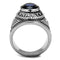 Wedding Rings TK414707 Stainless Steel Ring with Synthetic in Sapphire