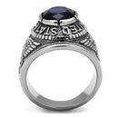 Wedding Rings TK414707 Stainless Steel Ring with Synthetic in Sapphire