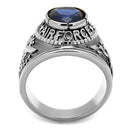 Wedding Rings TK414708 Stainless Steel Ring with Synthetic in Sapphire