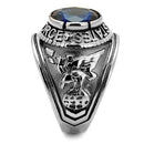 Wedding Rings TK414708 Stainless Steel Ring with Synthetic in Sapphire