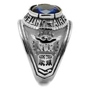 Wedding Rings TK414708 Stainless Steel Ring with Synthetic in Sapphire