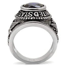 Wedding Rings TK414708 Stainless Steel Ring with Synthetic in Sapphire