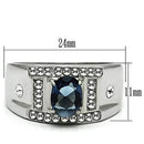 Wedding Rings TK497 Stainless Steel Ring with Synthetic in Montana