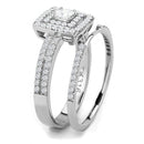 Silver Jewelry Rings Women's Band Rings DA064 Stainless Steel Ring with AAA Grade CZ Alamode Fashion Jewelry Outlet