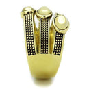 Women's Gold Band Rings TK1718 Gold - Stainless Steel Ring with Epoxy