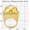 Yellow Gold Ring 1W030 Gold Brass Ring with AAA Grade CZ in Citrine Yellow