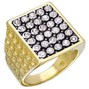 Silver Jewelry Rings Yellow Gold Ring 2W079 Gold+Rhodium Brass Ring with Top Grade Crystal Alamode Fashion Jewelry Outlet