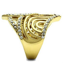 Silver Jewelry Rings Yellow Gold Ring GL296 Gold - Brass Ring with Top Grade Crystal Alamode Fashion Jewelry Outlet