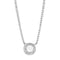 Charm Necklace 3W447 Rhodium Brass Necklace with AAA Grade CZ