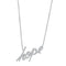 Charm Necklace 3W456 Rhodium Brass Necklace with AAA Grade CZ