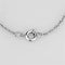 Charm Necklace 3W457 Rhodium Brass Necklace with AAA Grade CZ