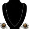 Charm Necklace LO1929 Imitation Rhodium Brass Necklace with Synthetic