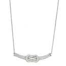 Crystal Necklace 3W406 Rhodium Brass Necklace with Top Grade Crystal