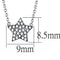 Crystal Necklace LO3225 Rhodium Brass Necklace with Top Grade Crystal