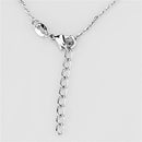 Cute Necklaces 3W423 Rhodium Brass Necklace with AAA Grade CZ