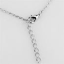 Cute Necklaces 3W425 Rhodium Brass Necklace with AAA Grade CZ