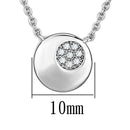 Silver Necklaces Cute Necklaces 3W431 Rhodium Brass Necklace with AAA Grade CZ Alamode Fashion Jewelry Outlet