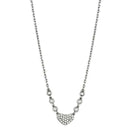 Cute Necklaces 3W433 Rhodium Brass Necklace with AAA Grade CZ