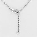 Cute Necklaces 3W433 Rhodium Brass Necklace with AAA Grade CZ