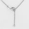 Cute Necklaces 3W433 Rhodium Brass Necklace with AAA Grade CZ