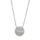 Cute Necklaces 3W436 Rhodium Brass Necklace with AAA Grade CZ