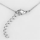 Cute Necklaces 3W442 Rhodium Brass Necklace with Synthetic in White