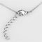 Cute Necklaces 3W442 Rhodium Brass Necklace with Synthetic in White