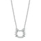 Cute Necklaces 3W446 Rhodium Brass Necklace with AAA Grade CZ