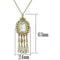 Gold Necklace For Women LO2626 Gold Brass Necklace with Top Grade Crystal