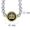 Gold Necklace For Women LO2646 Gold Brass Necklace with Semi-Precious