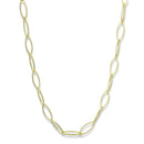 Gold Necklace For Women LO3721 Gold & Brush Brass Necklace
