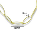 Gold Necklace For Women LO3721 Gold & Brush Brass Necklace
